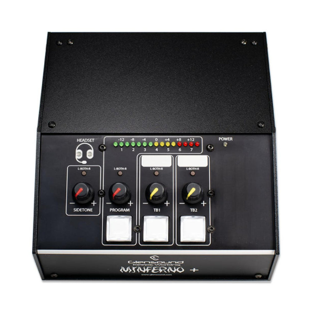 Glensound MINFERNO/2+ - Boîtier individuel pour commentateur, pour réseaux audio Dante, avec sortie micro analogique