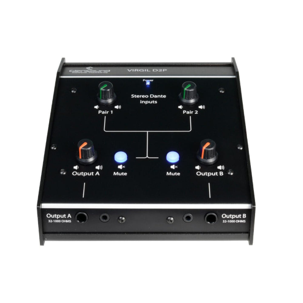 Glensound Virgil D2P - Twin Dante Headphone Amplifier
