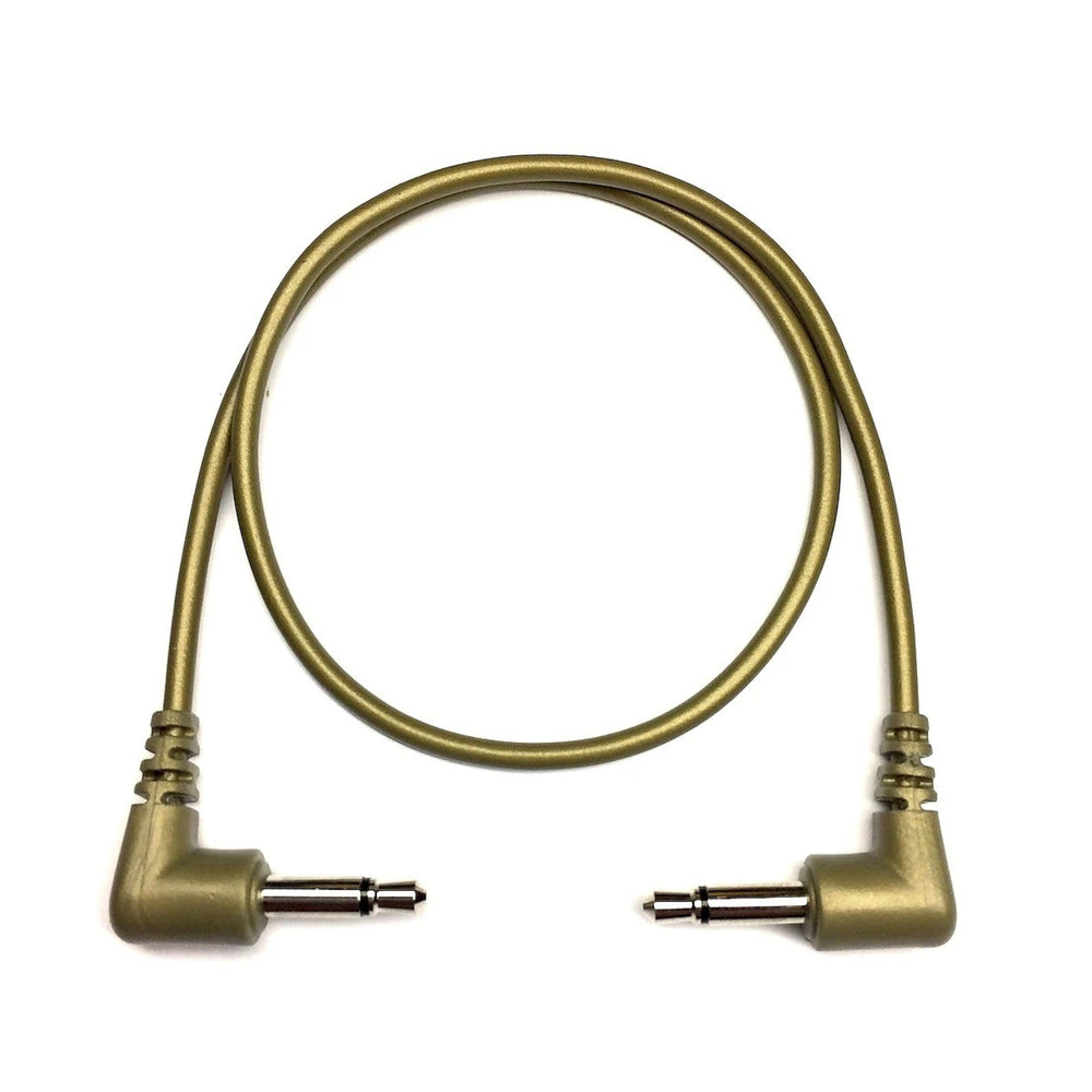 Tendrils Right Angled Eurorack Patch Cable 30Cm Gold 6 Pack