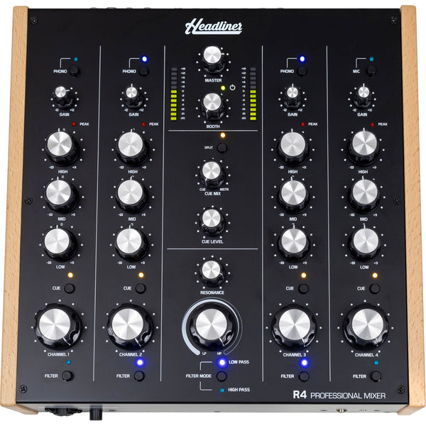 Headliner R4 - 4 Channel Rotary DJ Mixer