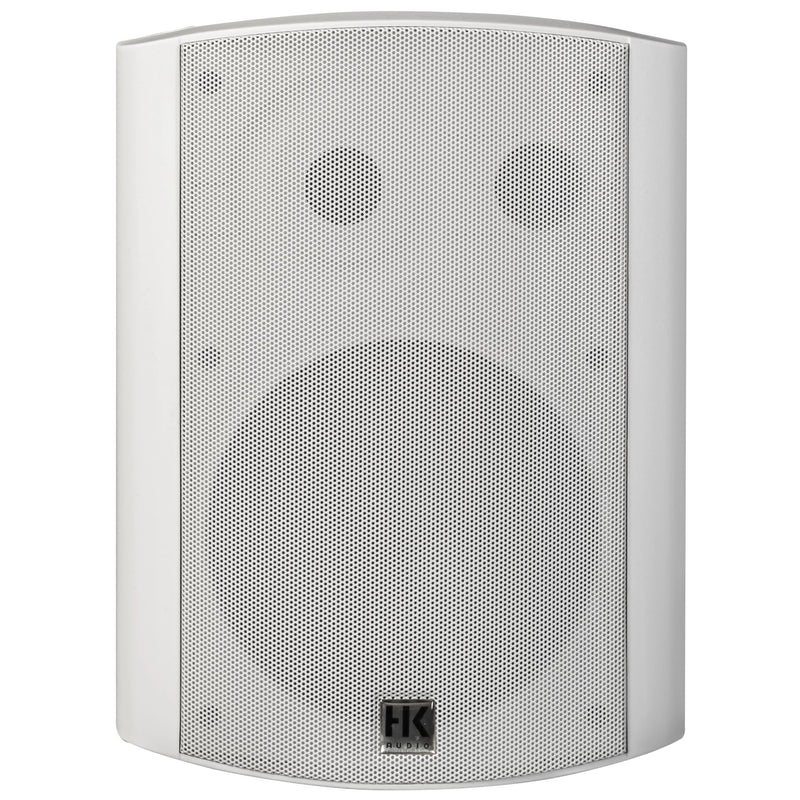 HK Audio IL80-TW Compact Speaker Install 100V 5 Taps 8 ohm (White) - 8"