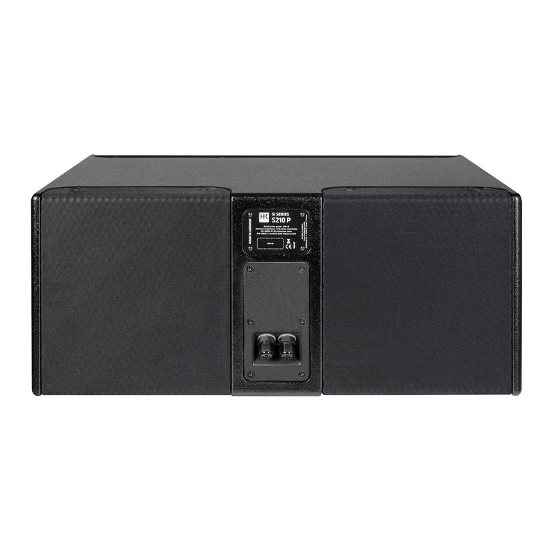 HK Audio S210 P BLK - 1200W 2 x 10-inch Passive IP66-Rated Bass Reflex Installation Subwoofer with 4/16-Ohm Switchable Impedance and 2.5-inch Voice Coil in Black Finish