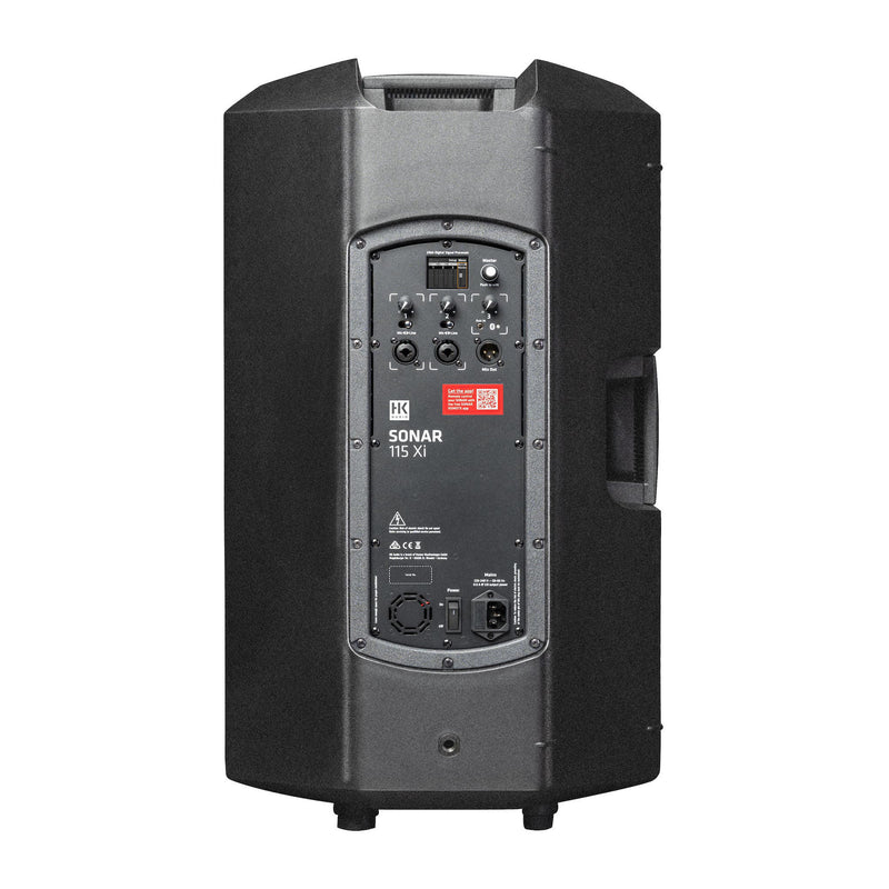 HK Audio SONAR 115 Xi 15" 1200W Bluetooth Enabled Active PA Speaker with Tiltback Positioning 130 dB - Black
