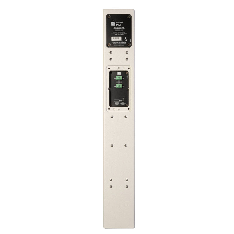 HK Audio P10j TR WHT - 150W 10 x 3-inch Passive IP66-Rated Full-Range 70V/100V Column Loudspeaker with 120 x 15-Degree Coverage