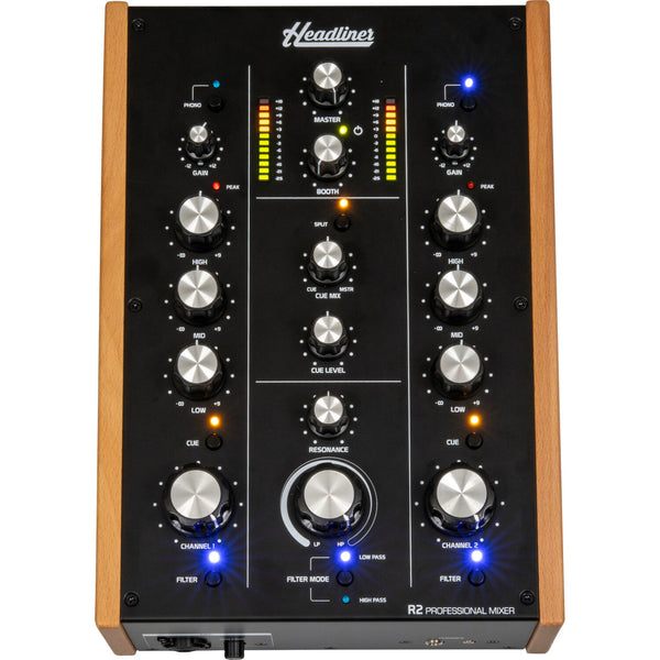 Headliner R2 - 2 Channel Rotary DJ Mixer