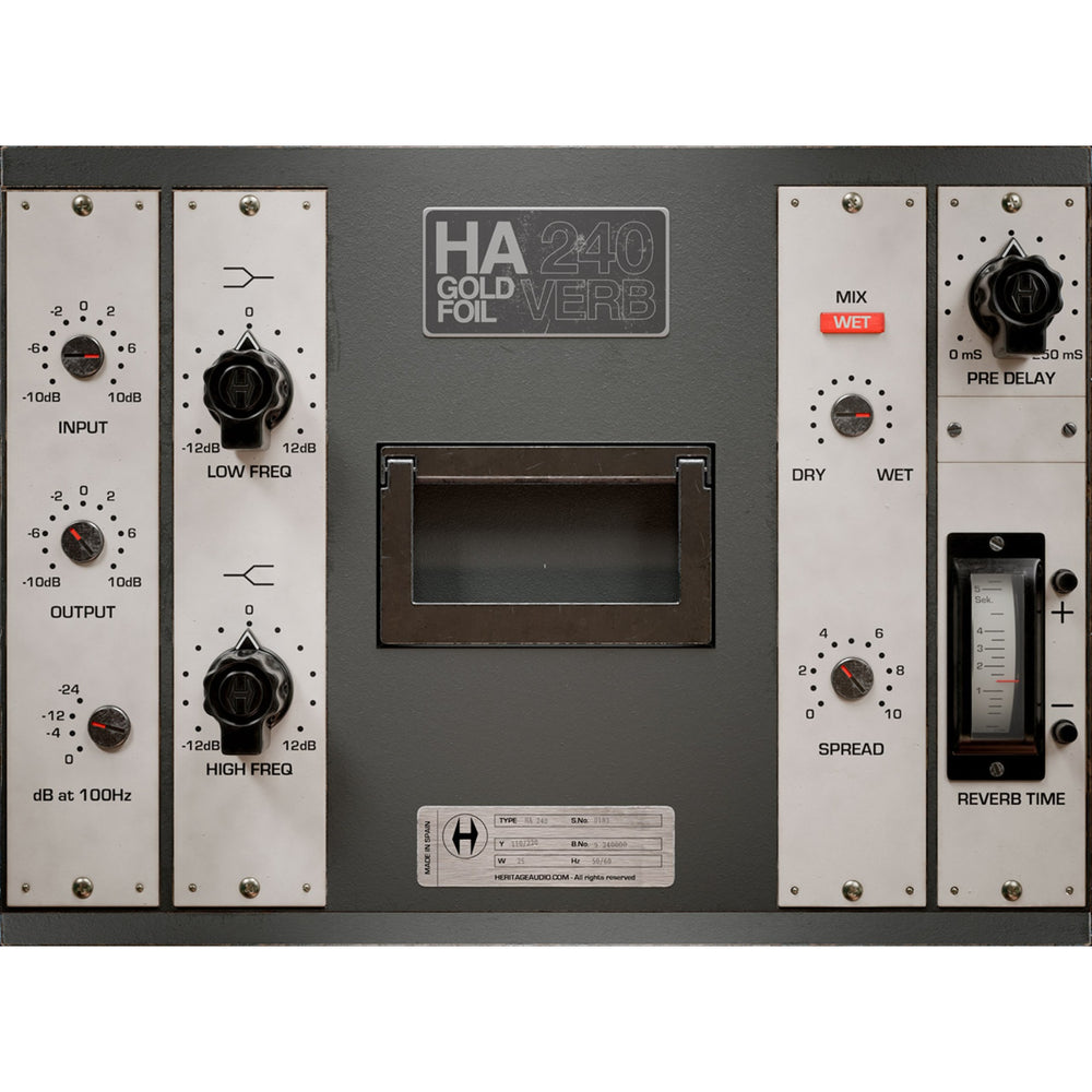 Heritage Audio Ha 240 Gold Foil Verb - Plugin