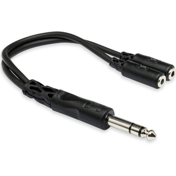 Hosa Y Cable 1/4 in TRS to Dual 3.5 mm TRSF
