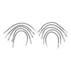 Hosa CAT-601S-10PKBK CAT6 Slim 28AWG 1ft Black (10pk)