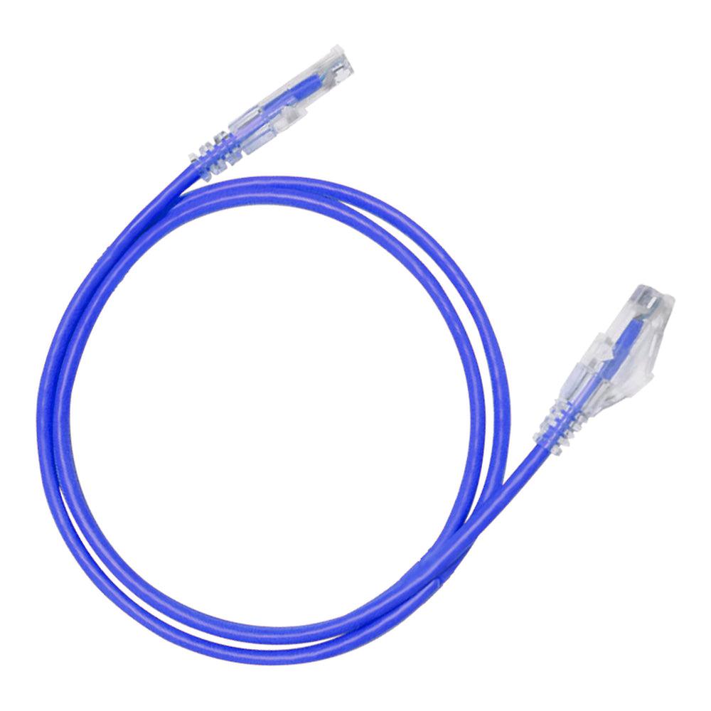 Hosa CAT-601S-10PKBU CAT6 Slim 28AWG 1ft Blue (10pk)