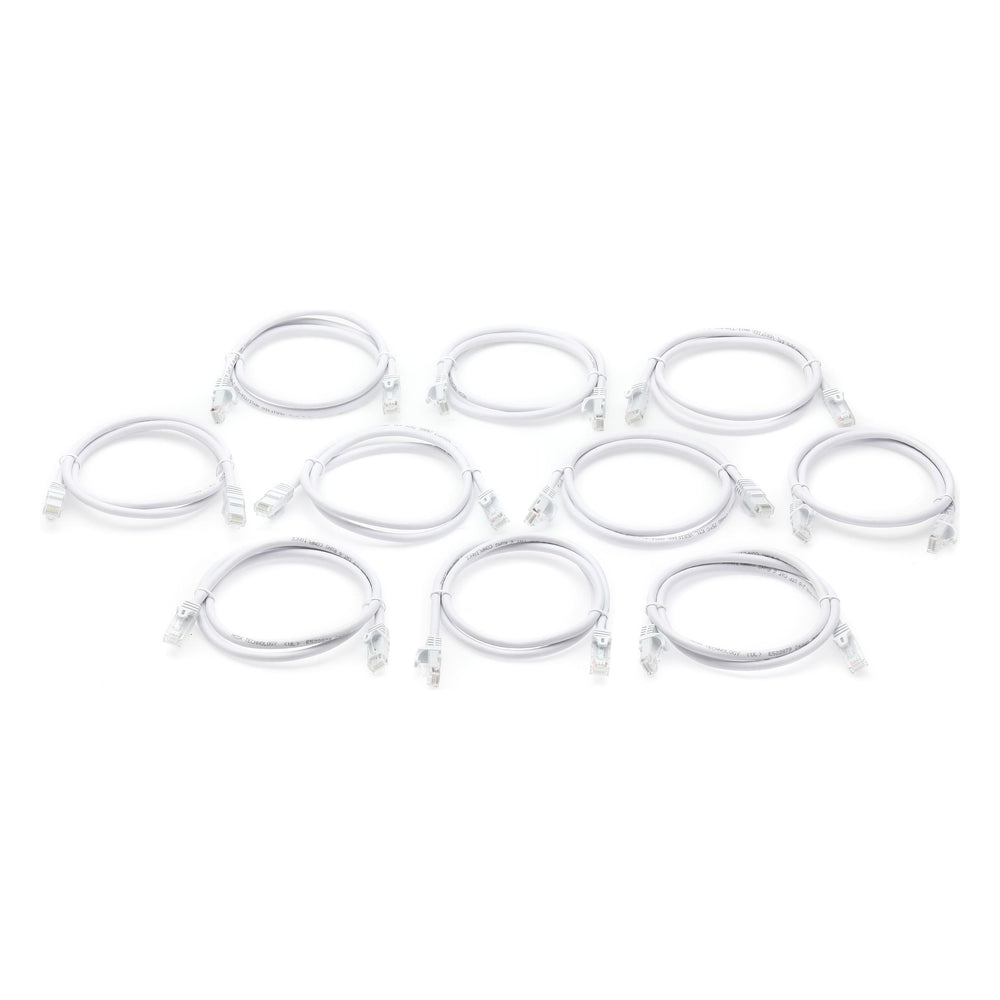 Hosa CAT-603-10PK-WH CAT6 24AWG 3ft White (10pk)