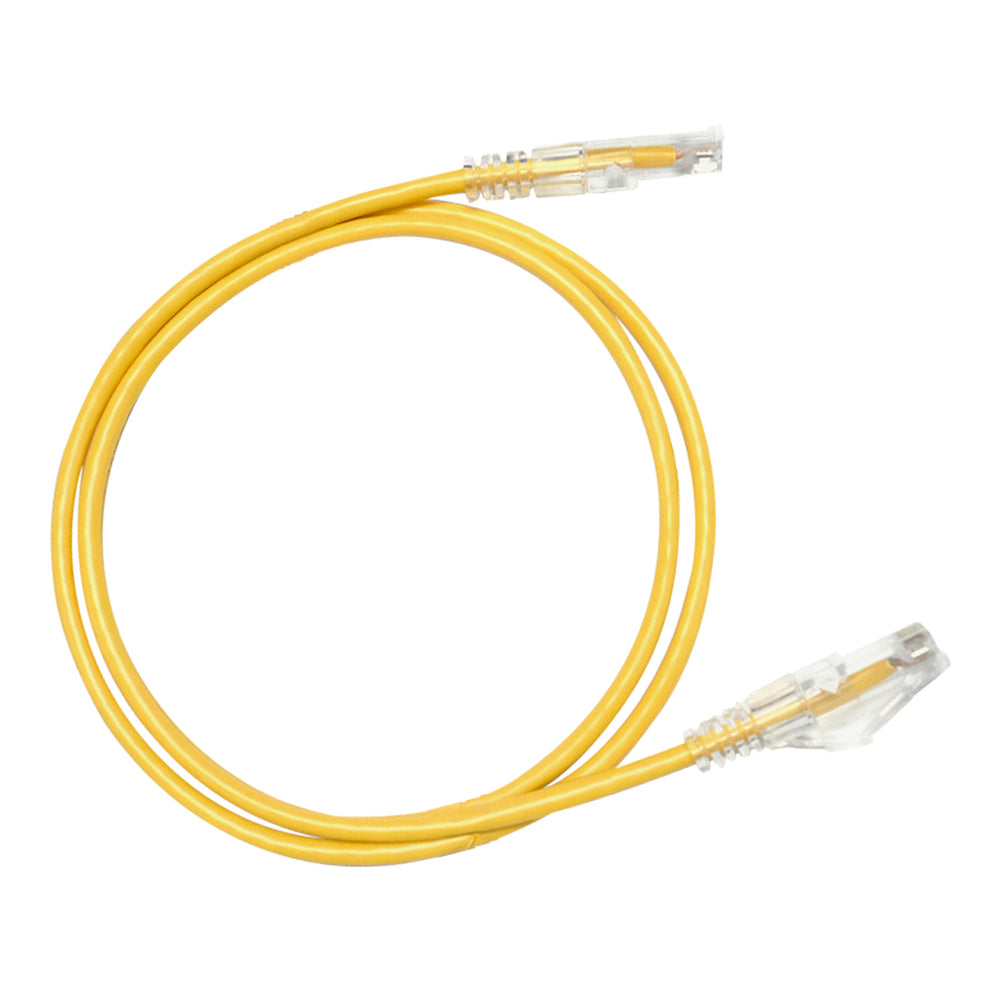 Hosa CAT-603S-10PKYE CAT6 Slim 28AWG 3ft Yellow (10pk)