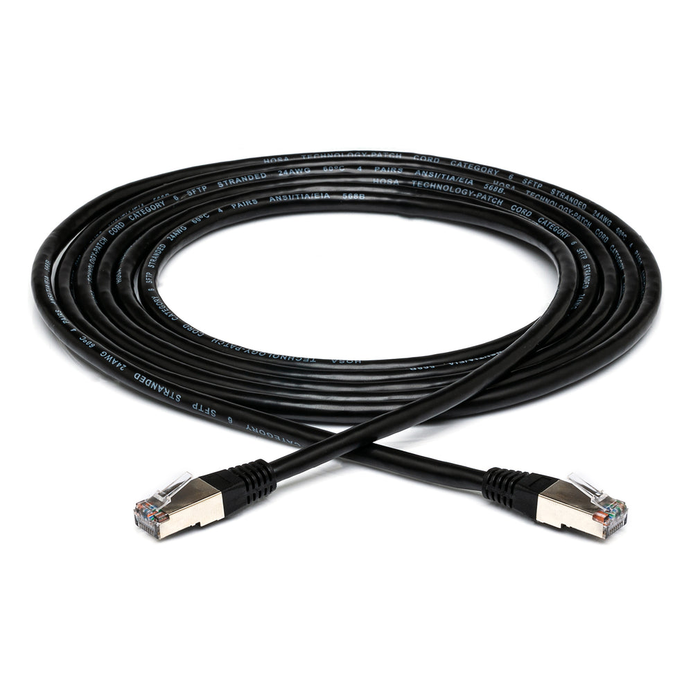 Hosa CAT-605BK CAT6 Cable 8P8C To 8P8C 5ft