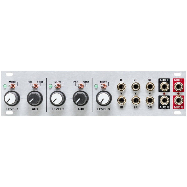 Intellijel Aux Mix 1U 3-Channel Stereo Mixer Module