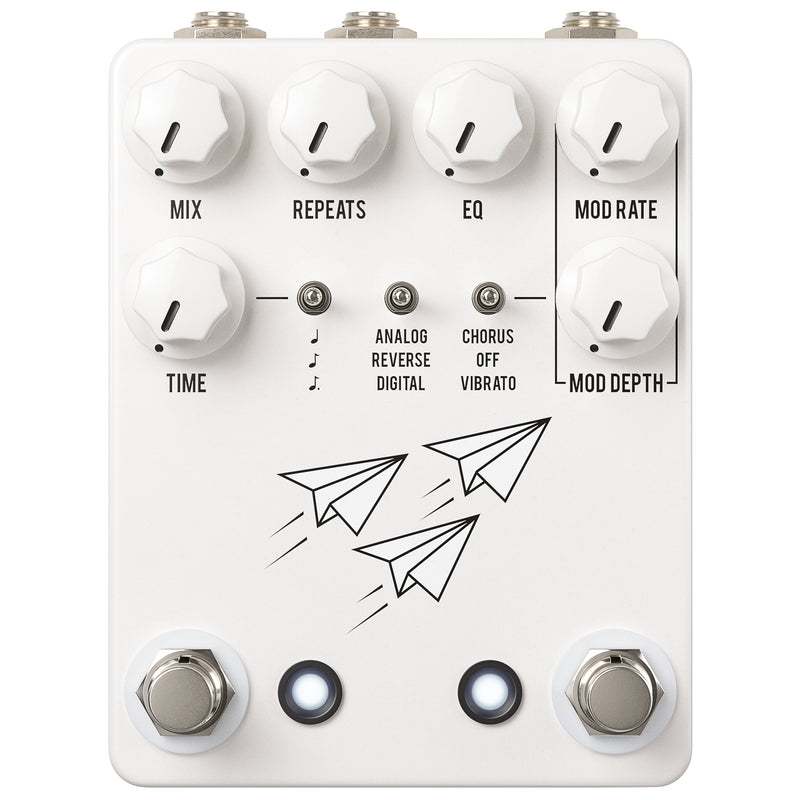 JHS Flight Delay Reverse Analog Digital Pedal White