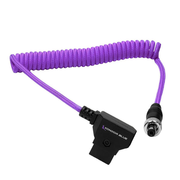 Kondor Blue D-Tap to Straight Locking DC Male 2.1mm Purple