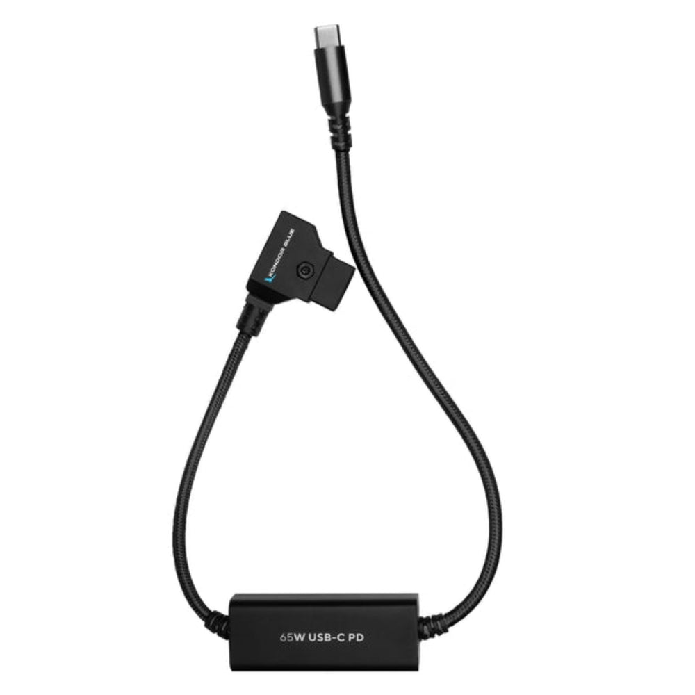 Kondor Blue D-Tap To USB C Power Cable 16" Black