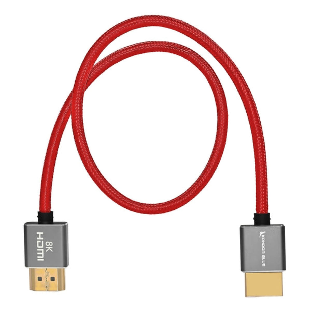 Kondor Blue 8K HDMI Cable For On Camera Monitors 17" Red