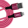 Kondor Blue Pink Lightning Cable Usb-A 1m