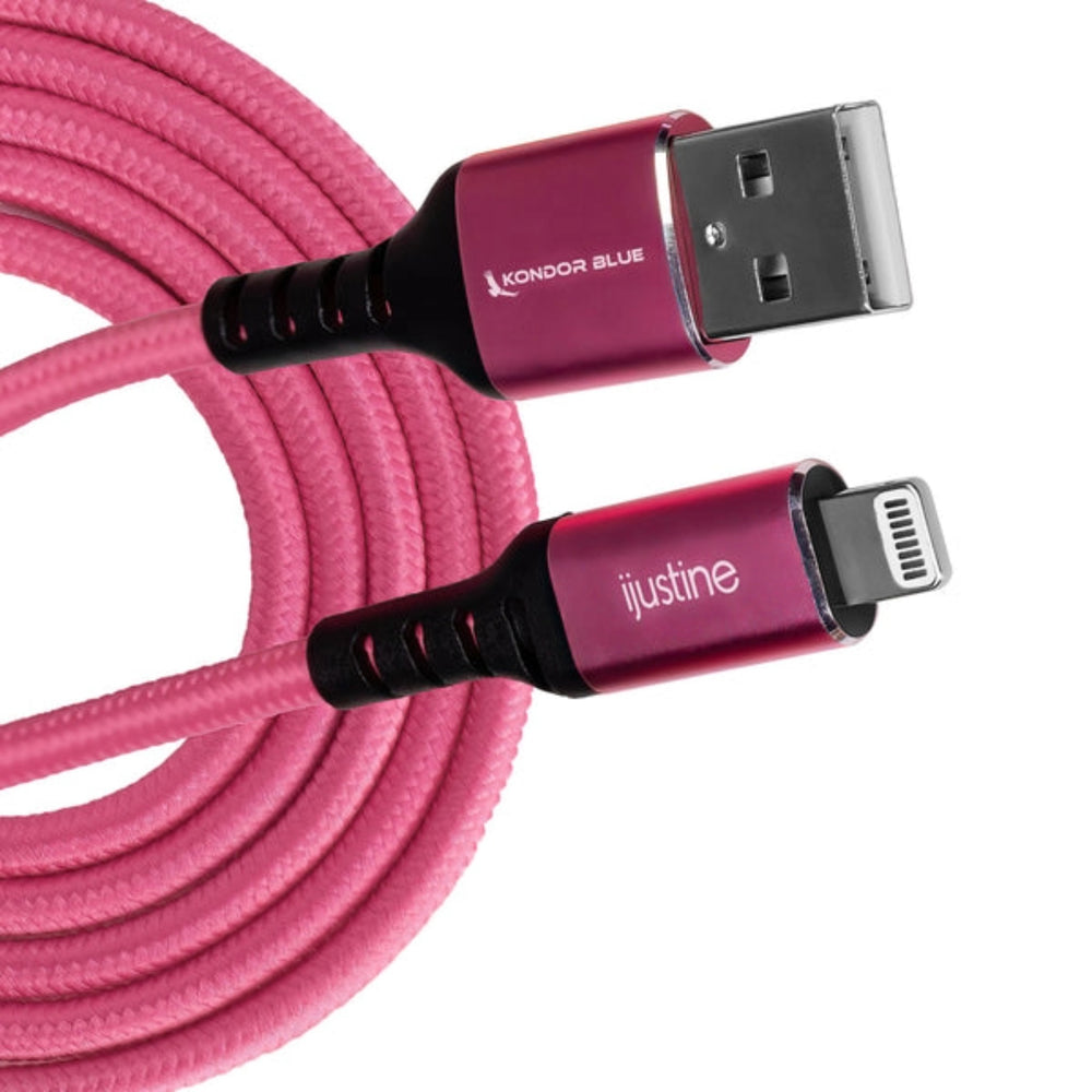 Kondor Blue Pink Lightning Cable Usb-A 1m