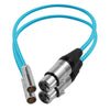 Câble audio Kondor Blue Mini XLR mâle vers XLR femelle 16" bleu (paire)