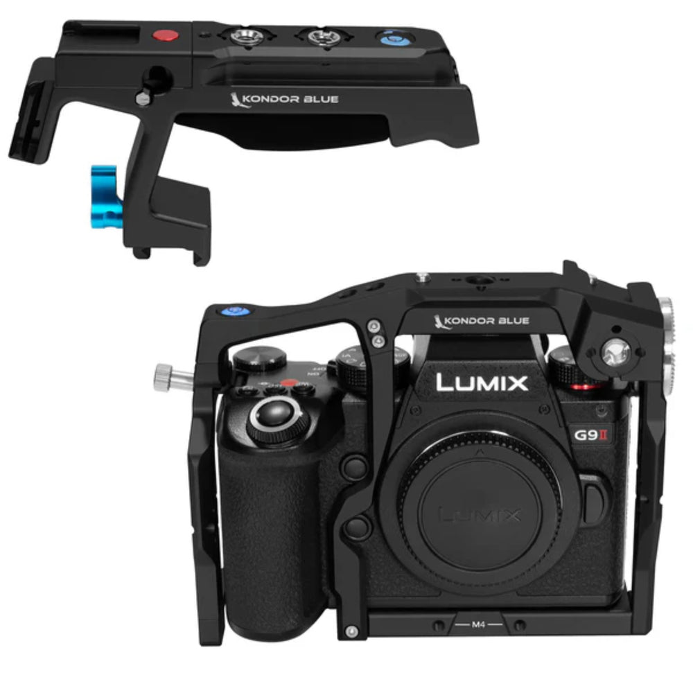 Kondor Blue Panasonic Lumix G9 Ii Cage Top Handle Black