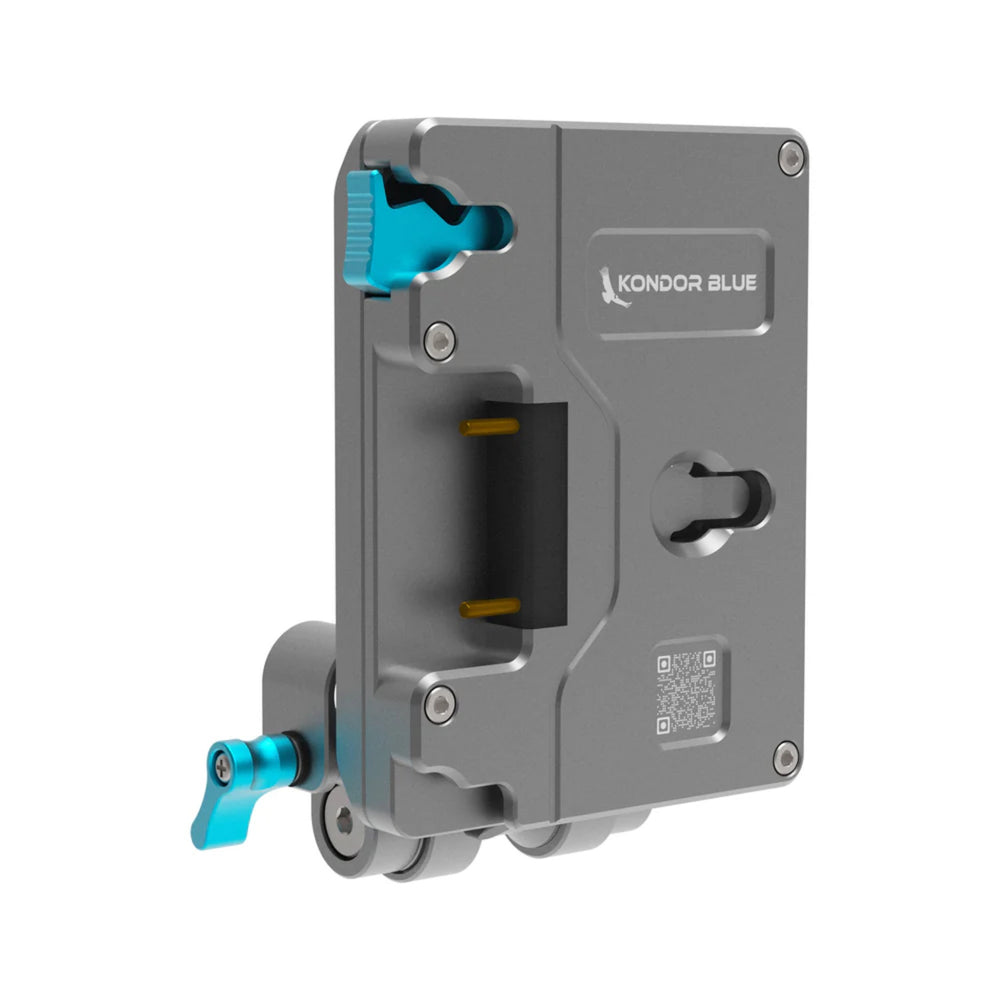 Kondor Blue Pro Gold Mount Battery Plate Gray