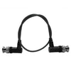 Kondor Blue Ultra Thin Video Cable Right Angle Bnc 16" Black