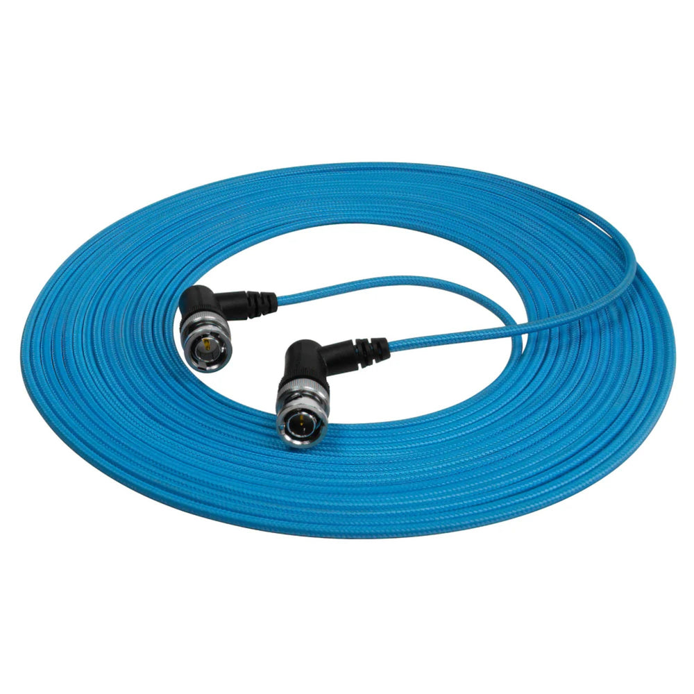 Kondor Blue Ultra Thin Video Cable Right Angle Bnc 25Ft