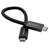 Kondor Blue Usb C To Usb C High Speed Cable Black 8.5"