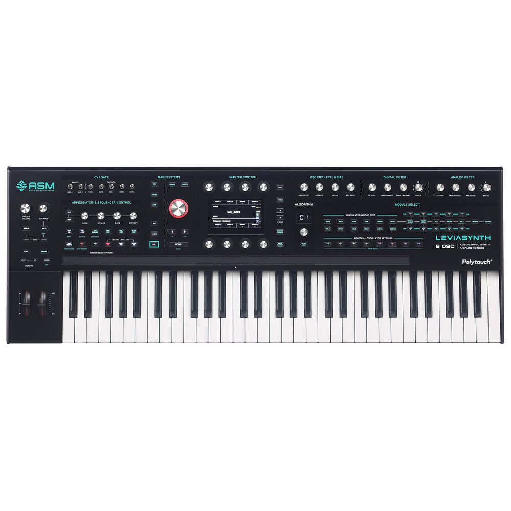 ASM Leviasynth LSKB - Hybrid Algorithmic Synth Keyboard With 16 voices, 8 Oscillators Per Voice