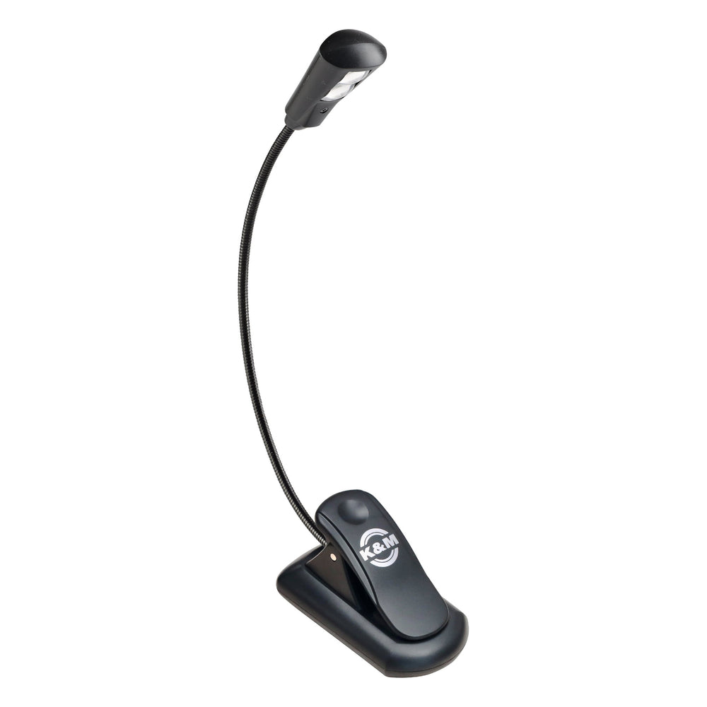 K&M 12263 Black Flexlight Gooseneck Music Lamp - Main Product Photo