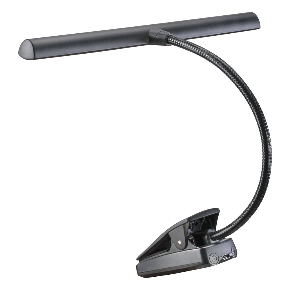 K&M 12266 Rechargeable 12 LED Music Stand Light Black - Main Product Photo