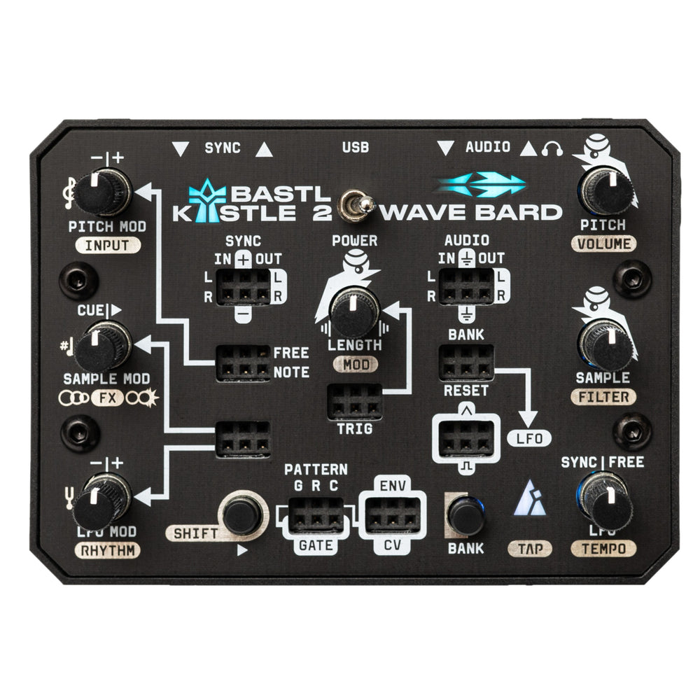 Bastl Instruments Kastle 2 Wave Bard Patchable Sample Player
