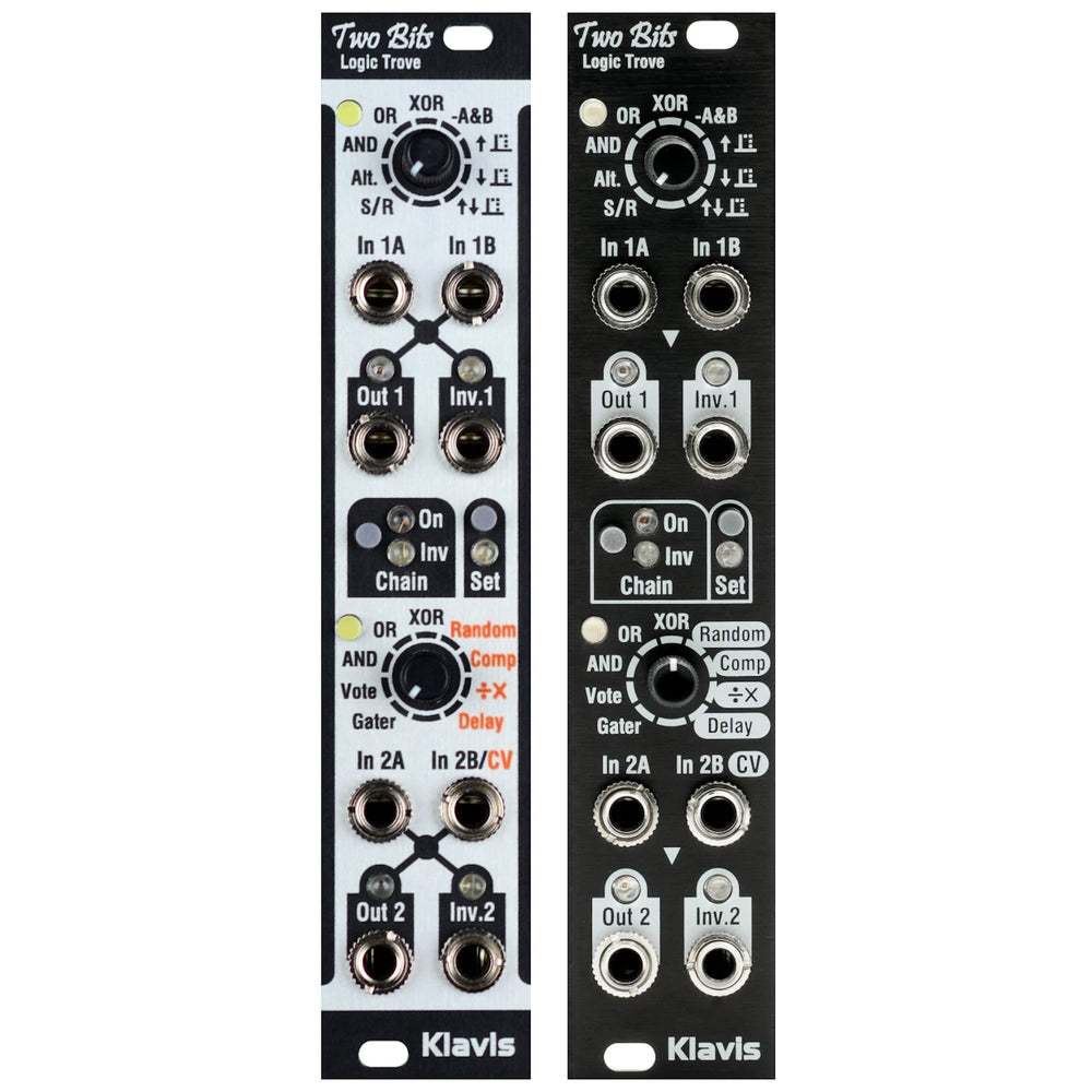 Panneau Klavis noir deux bits