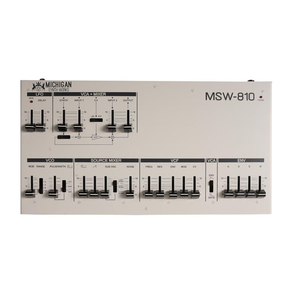 Michigan Synth Works MSW-810 Monosynth (Analog Only) - White