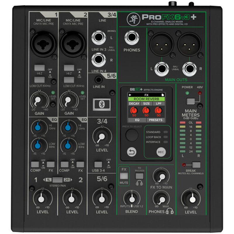 Mackie ProFX6v3+ 6-Channel Analog Mixer