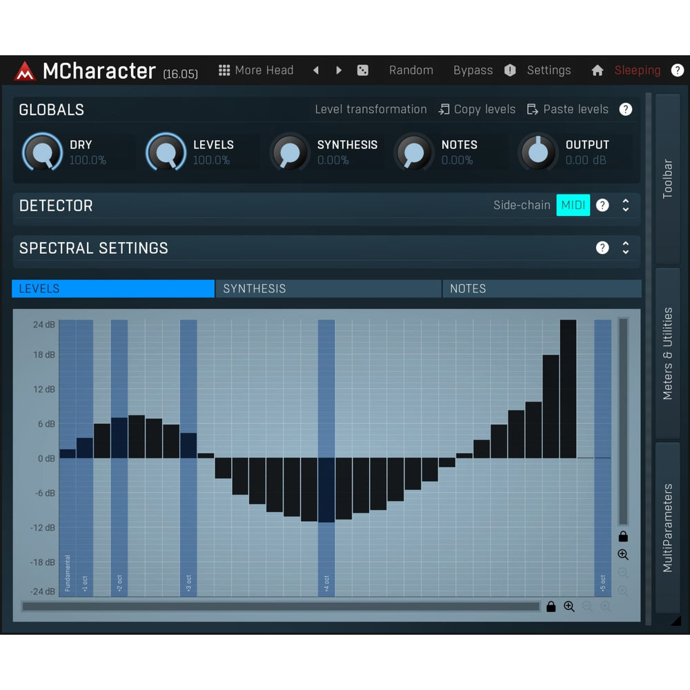 Melda MCharacter - Synthesize & Control The Levels & Tones