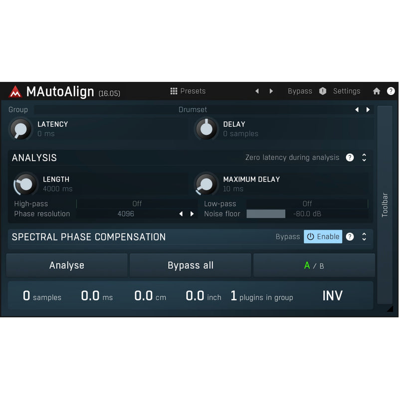 Melda MAutoAlign - Automatic Delays & Phase Inversions