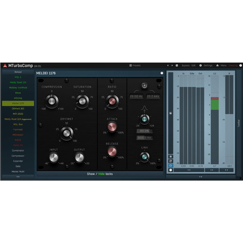 Melda MTurboCompLE - Vintage Analog Compressor Emulator