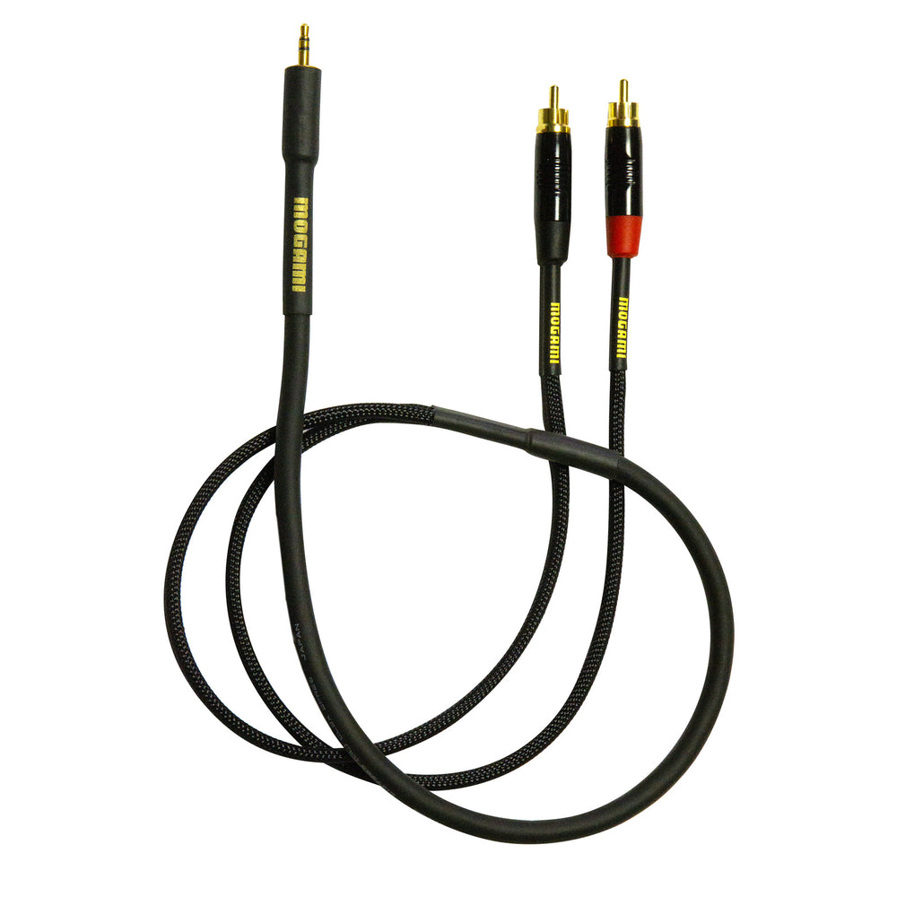 Mogami Gold 3.5mm Stereo Mini to Dual RCA Cable - 20 ft (6.1 m)