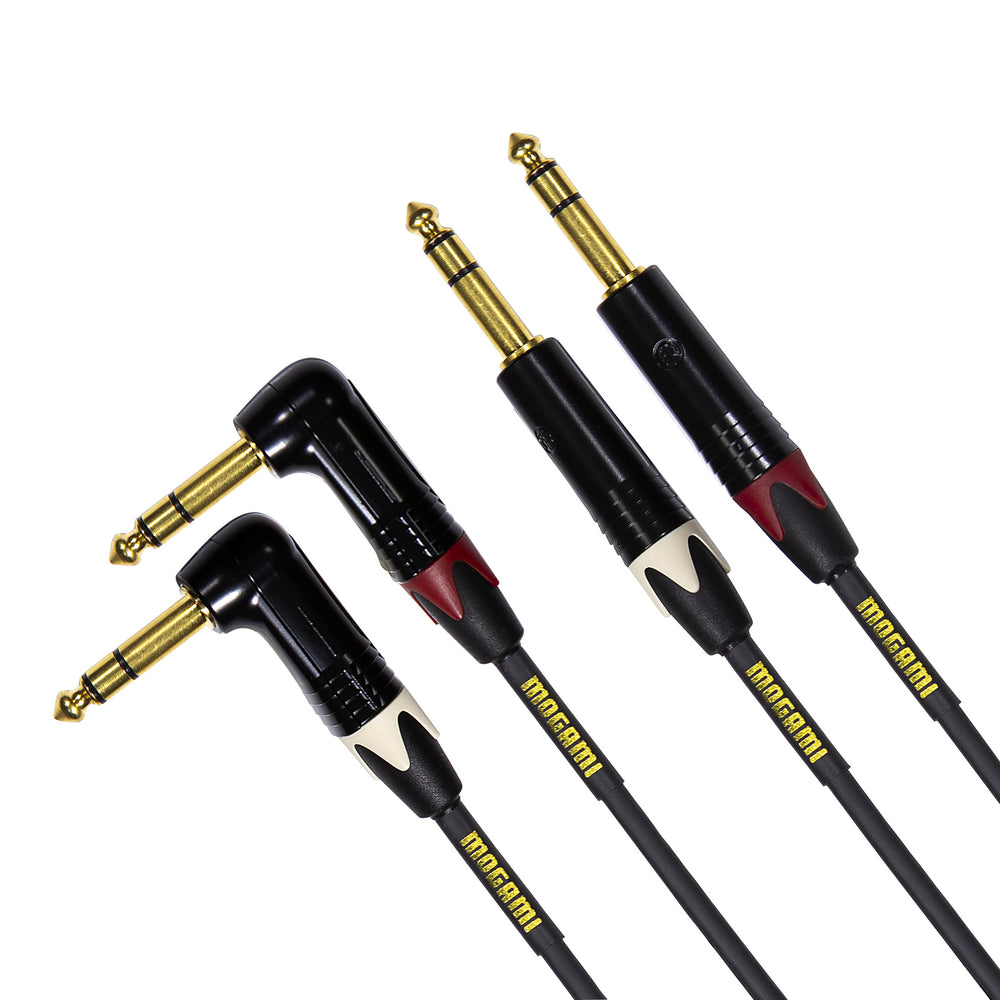 Mogami Gold Balanced Stereo Keyboard Cable, Right-Angle - 20 ft (6.1 m)