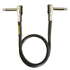 Mogami Gold Instrument Pedal Patch Cable, Pancake Right-Angle 1/4" TS - 1 ft (0.3 m)