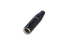 Neutrik 3-Pin Black TINY XLRM Inline with Gold Contacts