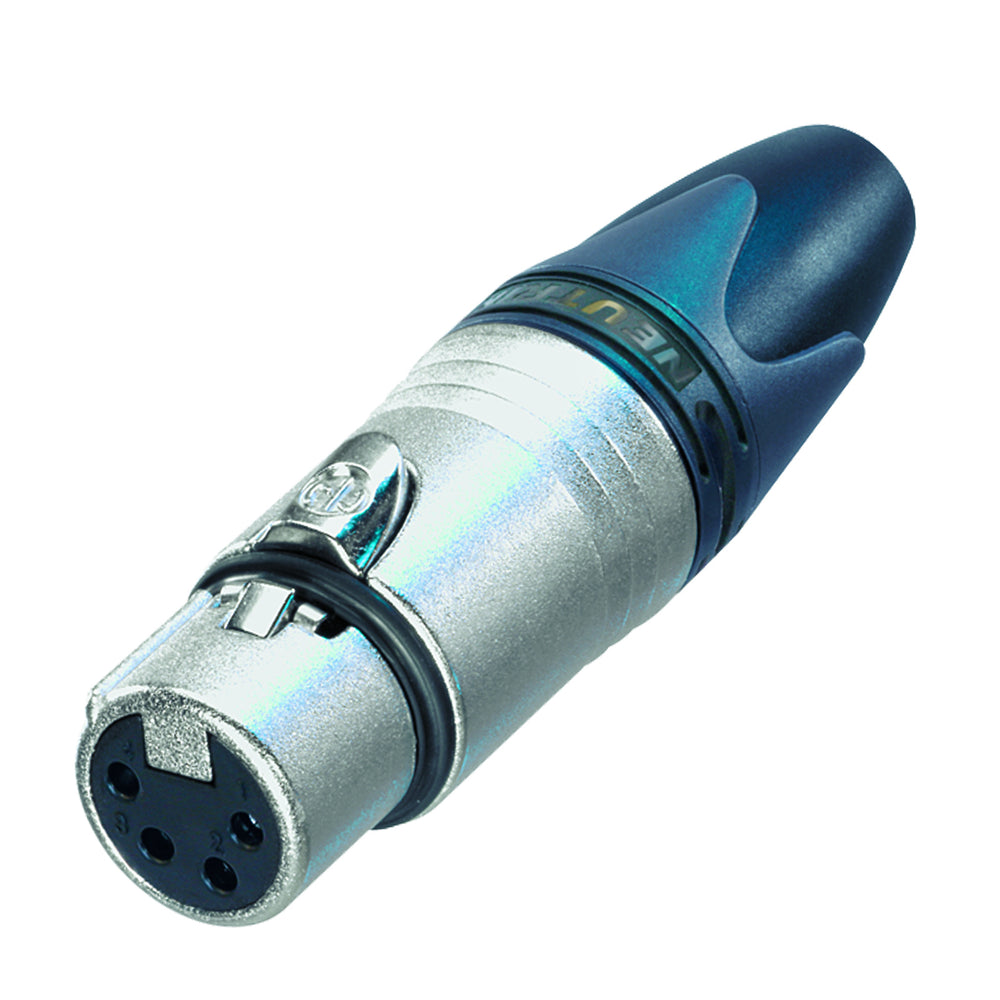 Neutrik 4-Pin Nickel Inline XLRF with Silver Contacts