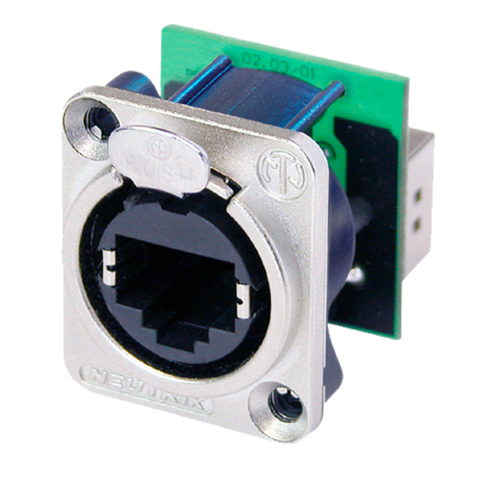 Neutrik RJ45 Nickel Jack - Feedthrough