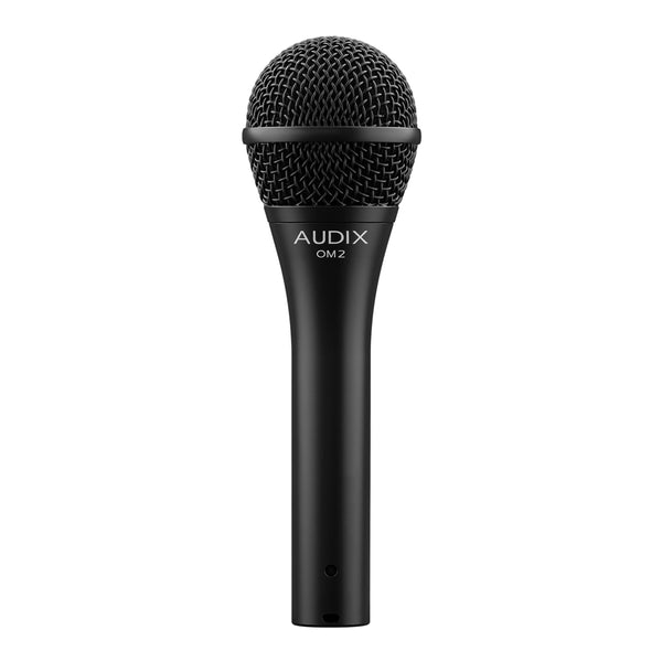 Microphone vocal dynamique professionnel Audix OM2 avec clip et pochette