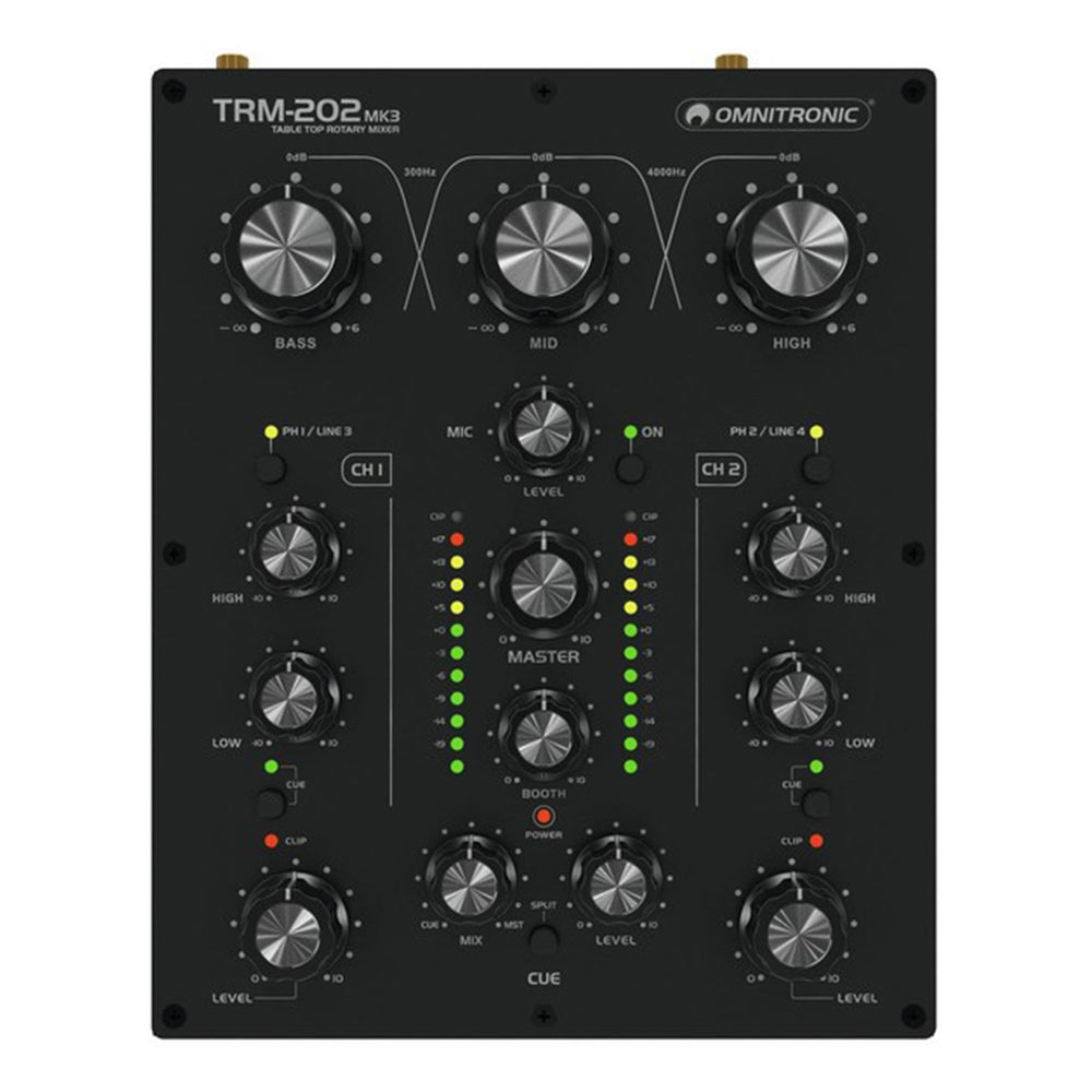 Mélangeur rotatif à 2 canaux Omnitronic TRM-202 MK3
