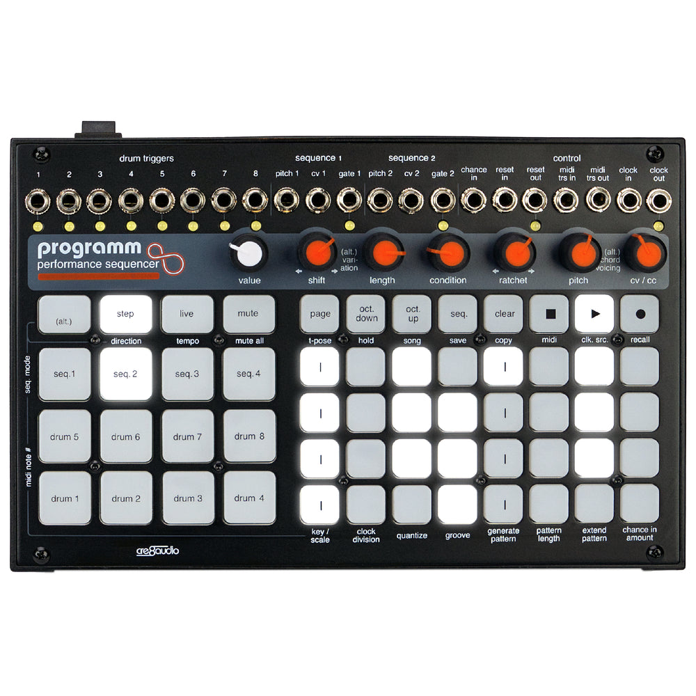 Cre8audio Programm - Performance MIDI and CV Sequencer
