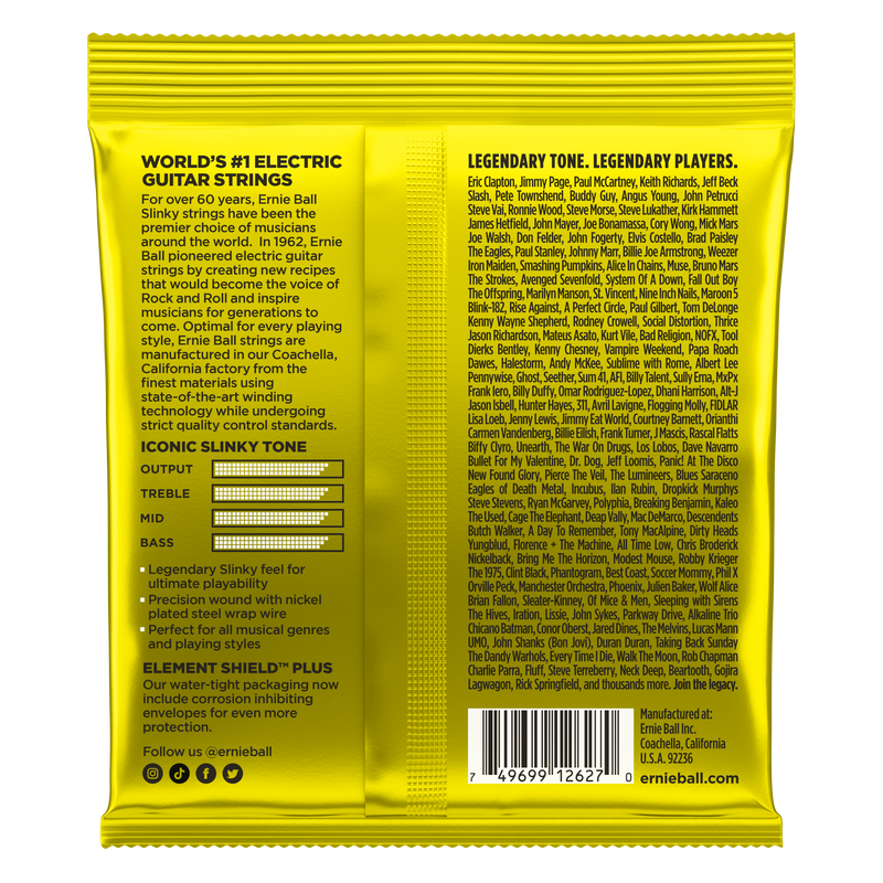 ERNIE BALL EB-2627 BEEFY SLINKY 11-54 JAUNE