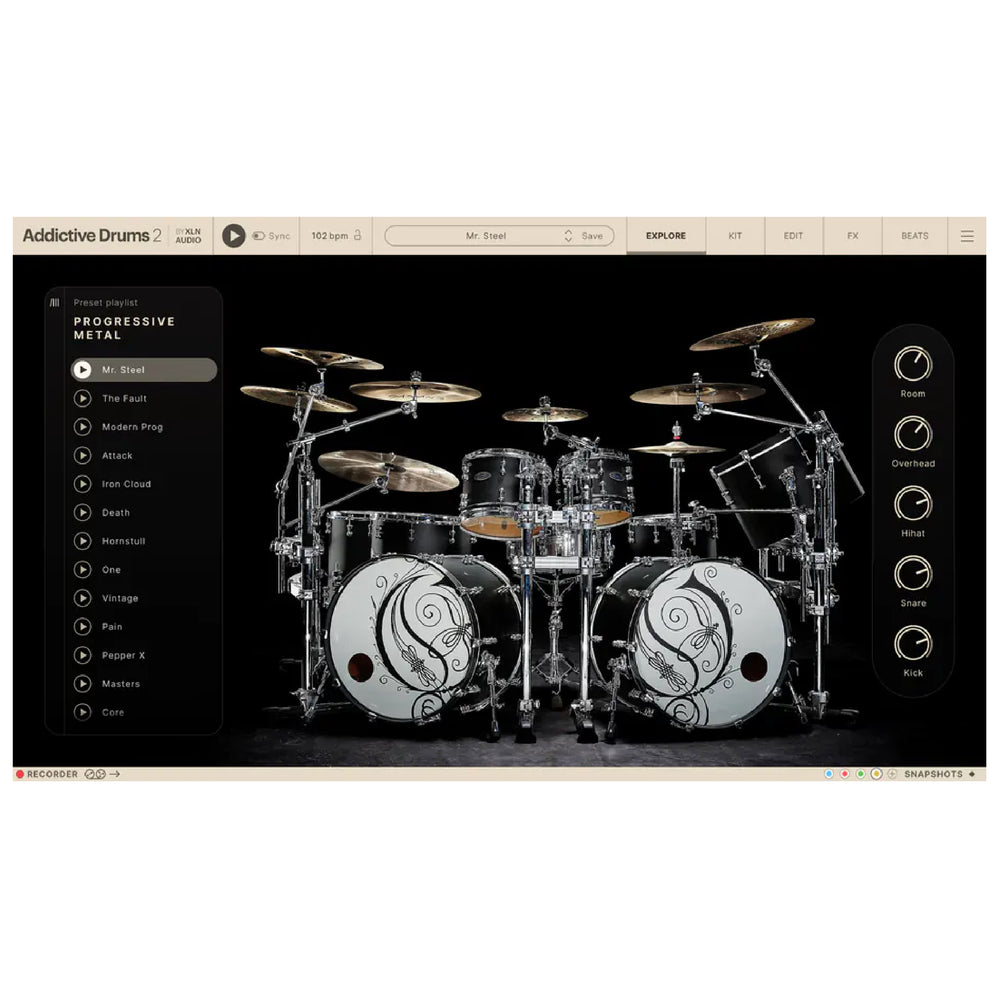 XLN Audio Addictive Drums 2: Progressive Metal ADpak